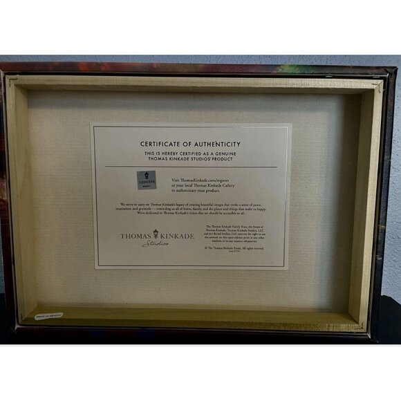 Disney Parks 2025 Exclusive All 4 Parks Canvas WDW Epcot MK Thomas Kinkade 14x10 - Picture 2 of 2